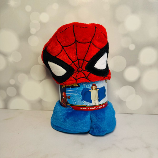🕷️ Manta con Capucha Spider-Man – ¡Abrígate como un héroe!